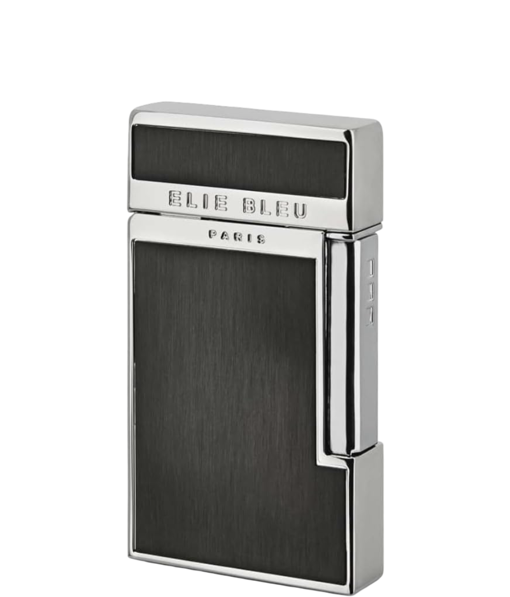 Encendedor Elie Blue Diamond Negro de lujo, llama jet