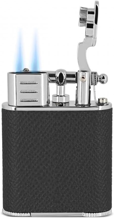 Doble llama de encendedor Peter Charles Junior Leather