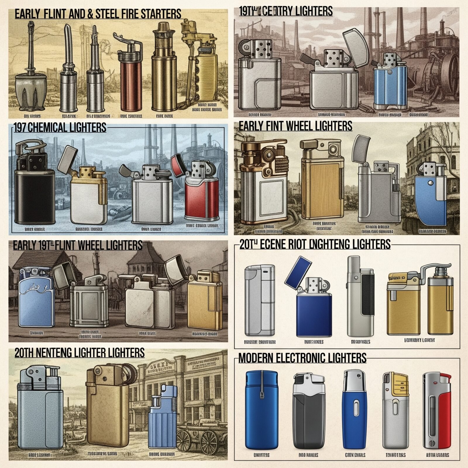 Historia de los mecheros de lujo, evolución de encendedores antiguos a modernos