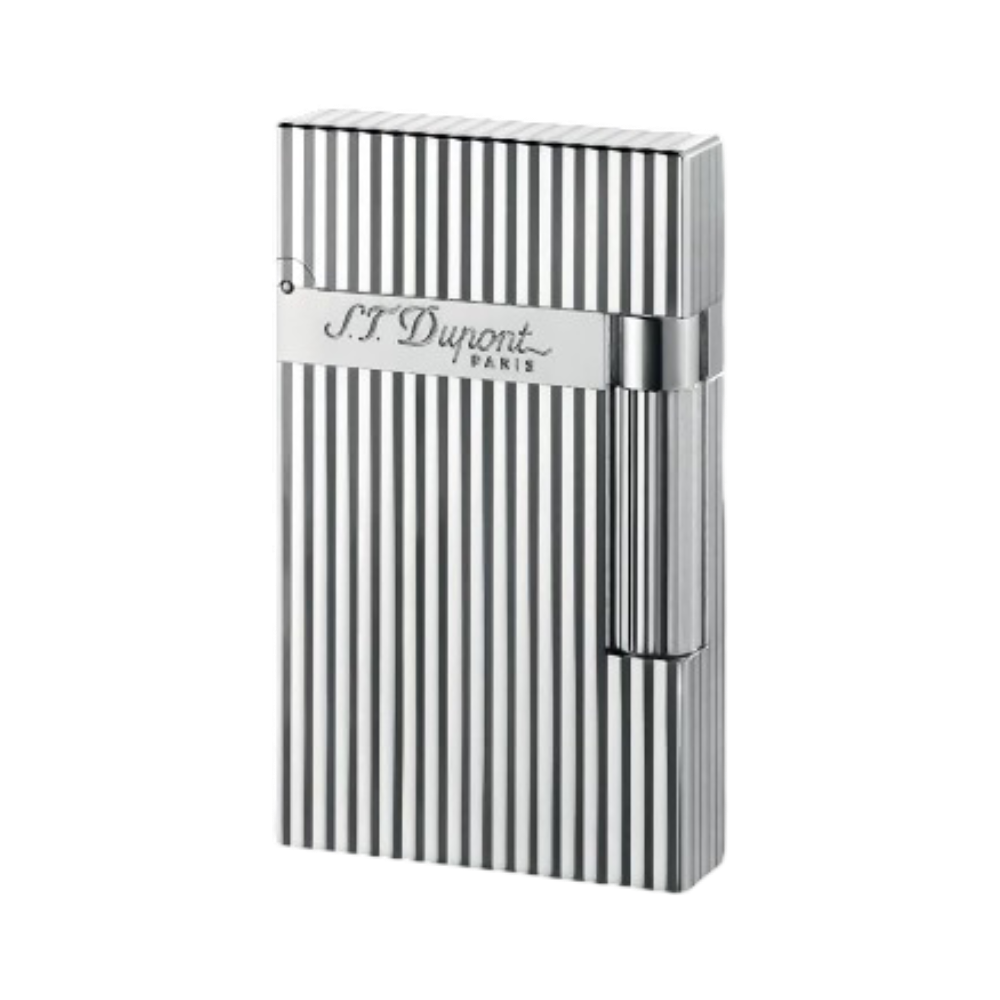 Mechero S.T. Dupont Ligne 16284 chapado en paladio, diseño cuadrado elegante