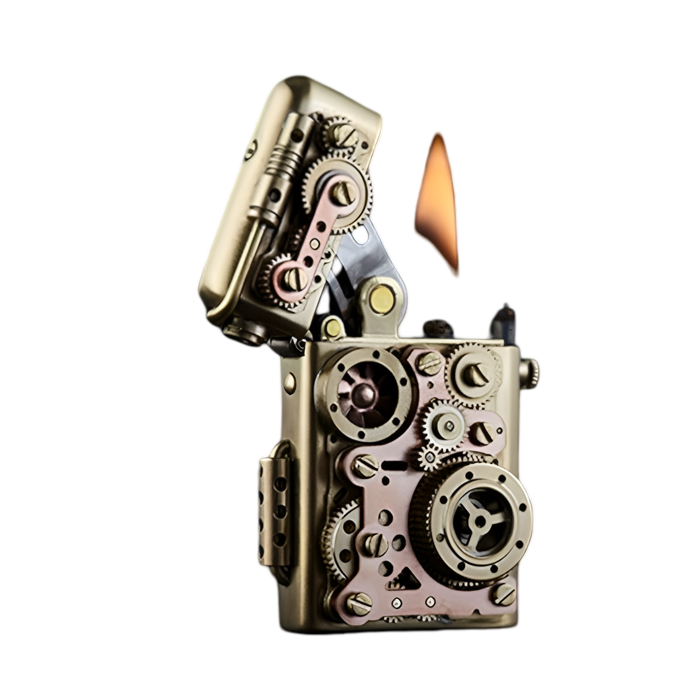 Mecanismo del Mechero de Colección Mecánico | Encendedor Steampunk Plegable