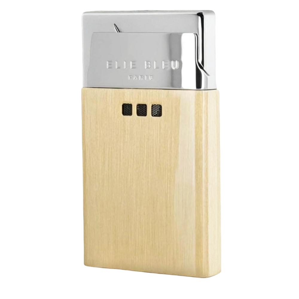 Mechero Elie Bleu Delgado Flame de gas, diseño premium en tonos de piel, encendedor de lujo